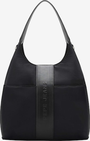 Borsa a spalla 'Jarett Wander' di Pepe Jeans in nero: frontale