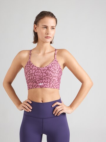 Reebok Bustier Sport bh 'ID TRAIN' in Lila: voorkant