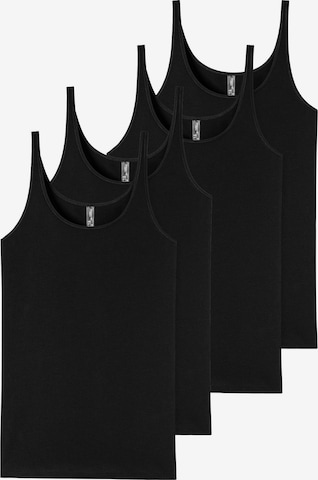 Haut ' 95/5 Organic Cotton ' SCHIESSER en noir : devant
