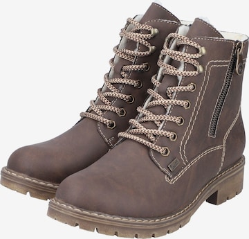 Bottines à lacets Rieker en marron