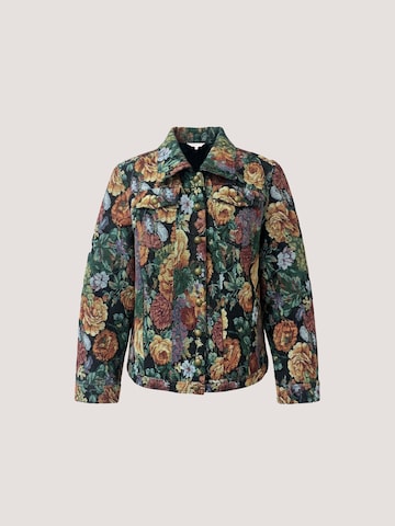 Apricot Floral Tapestry Jacket ' ' in Schwarz: Vorderseite