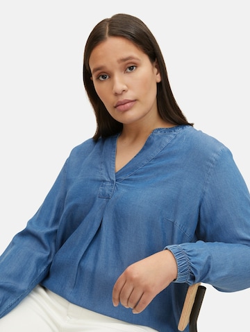 Tom Tailor Women + Blouse in Blue