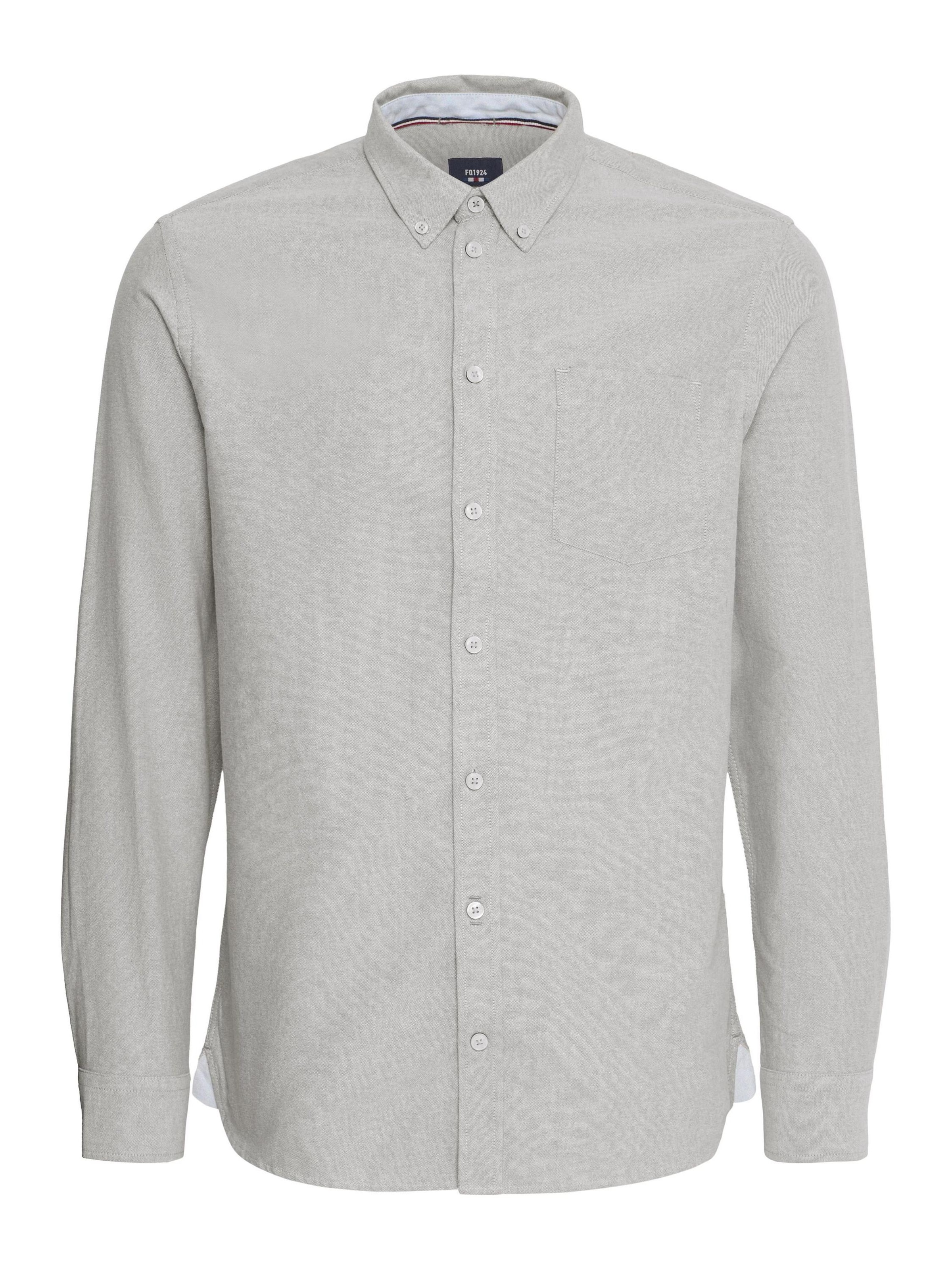 FQ1924 Regular Fit Langarmhemd ' FQGRAND ' in Blau: Vorderseite