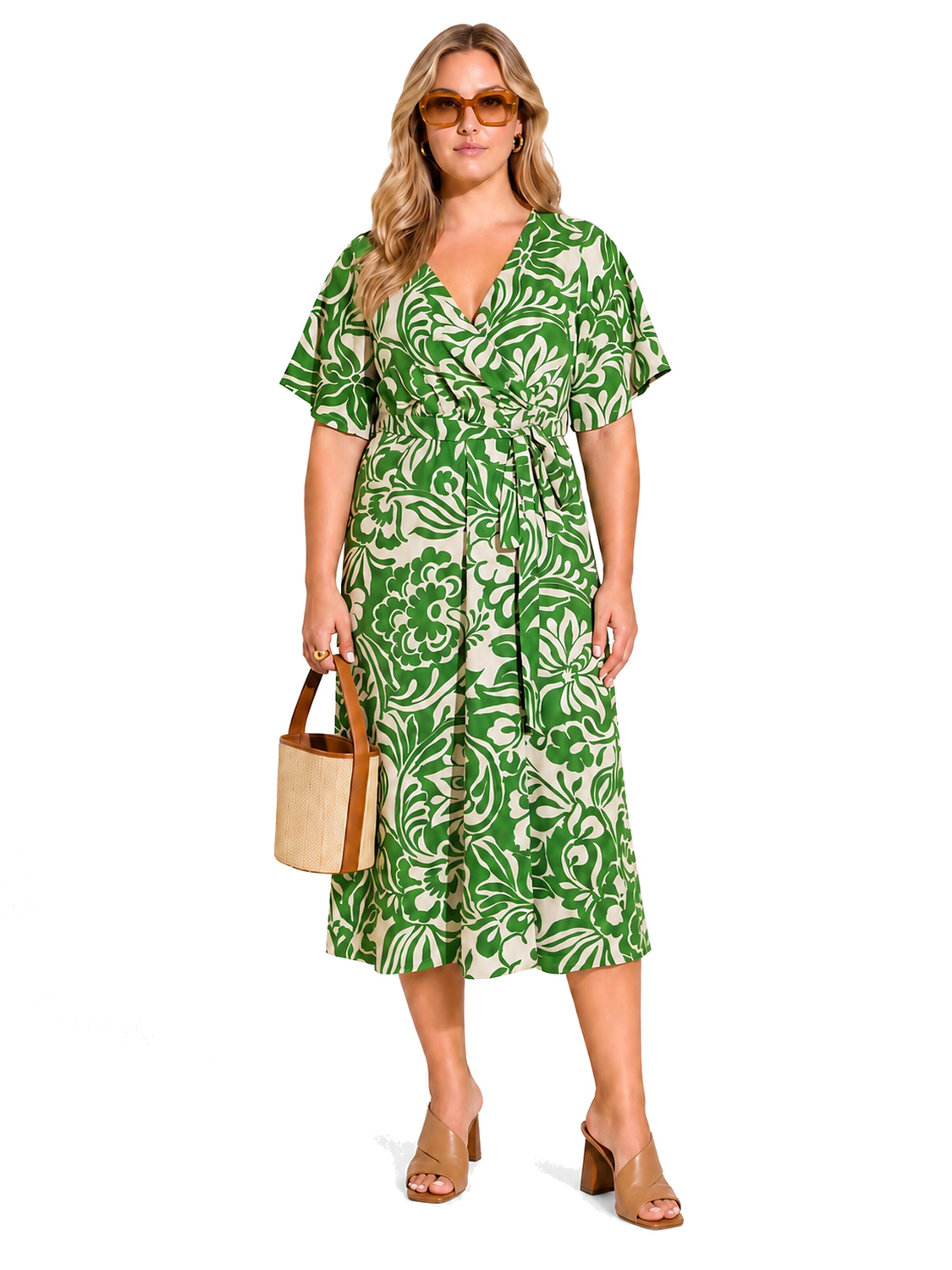 Shape Of You Kleid‌‌‌‌‌‌ in Grün: Vorderseite