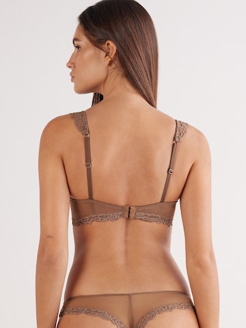 INTIMISSIMI Triangle Bra in Brown