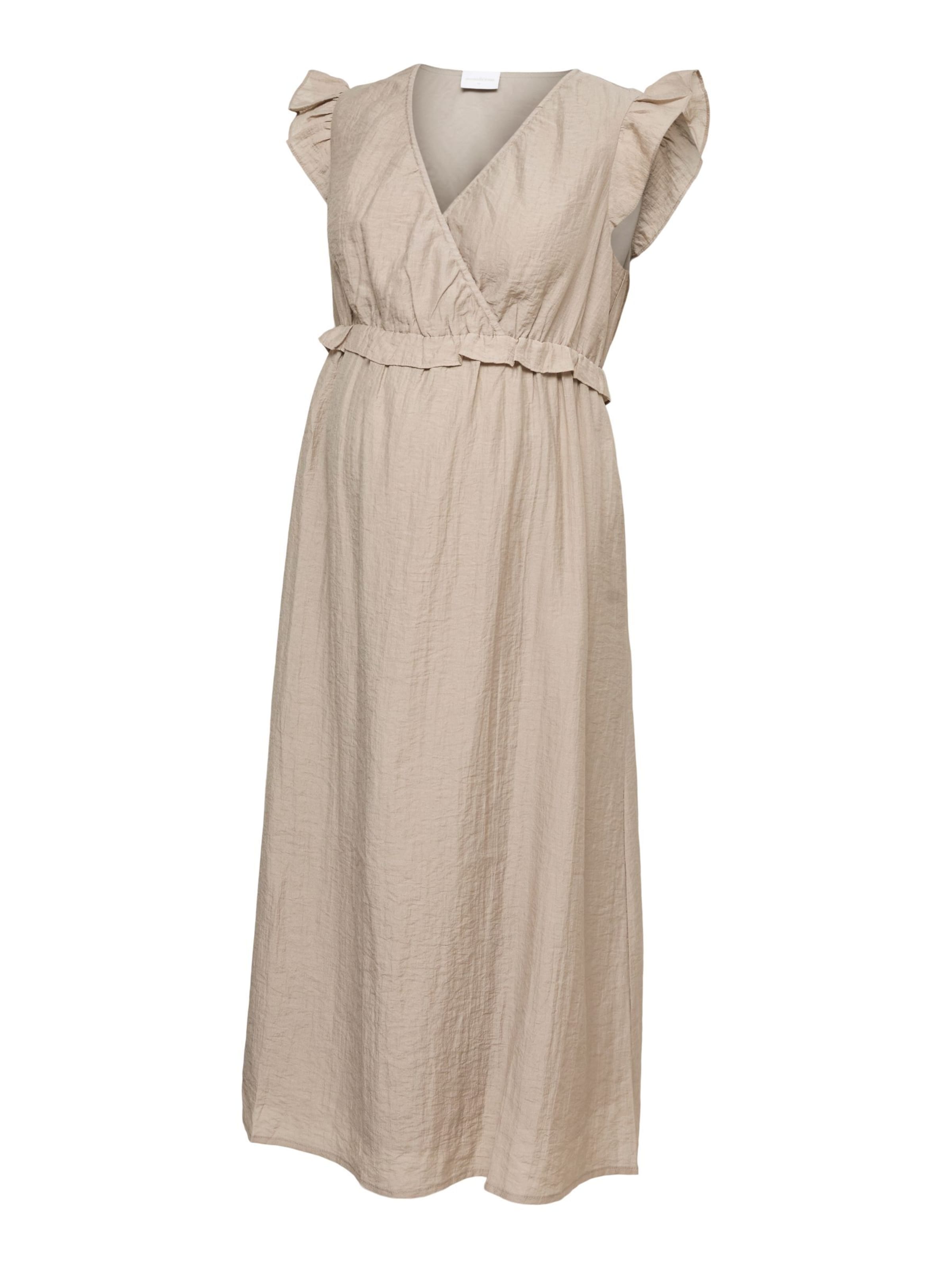 Robe 'MLNinna' MAMALICIOUS en gris : devant