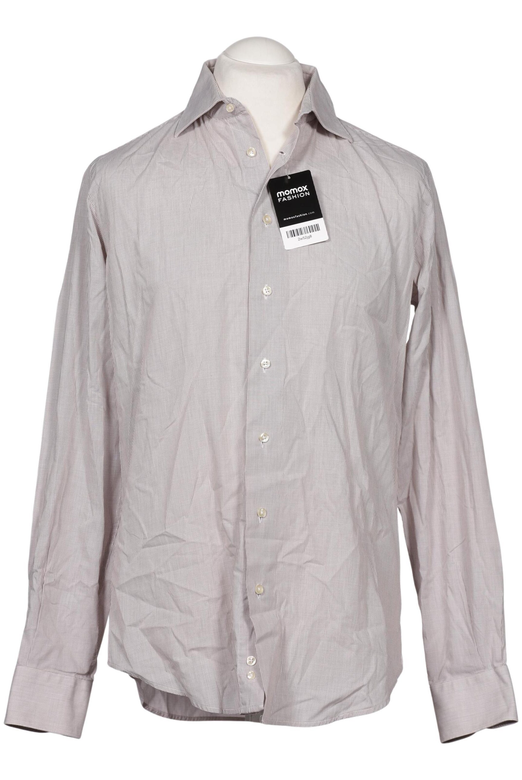 Windsor Button Up Shirt in M in Beige: front