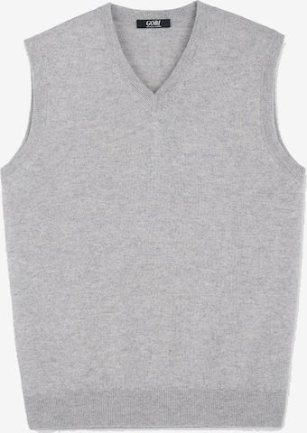 GOBI Cashmere - Chaleco 'Men's Essential V-Neck Cashmere Vest' en gris: frente