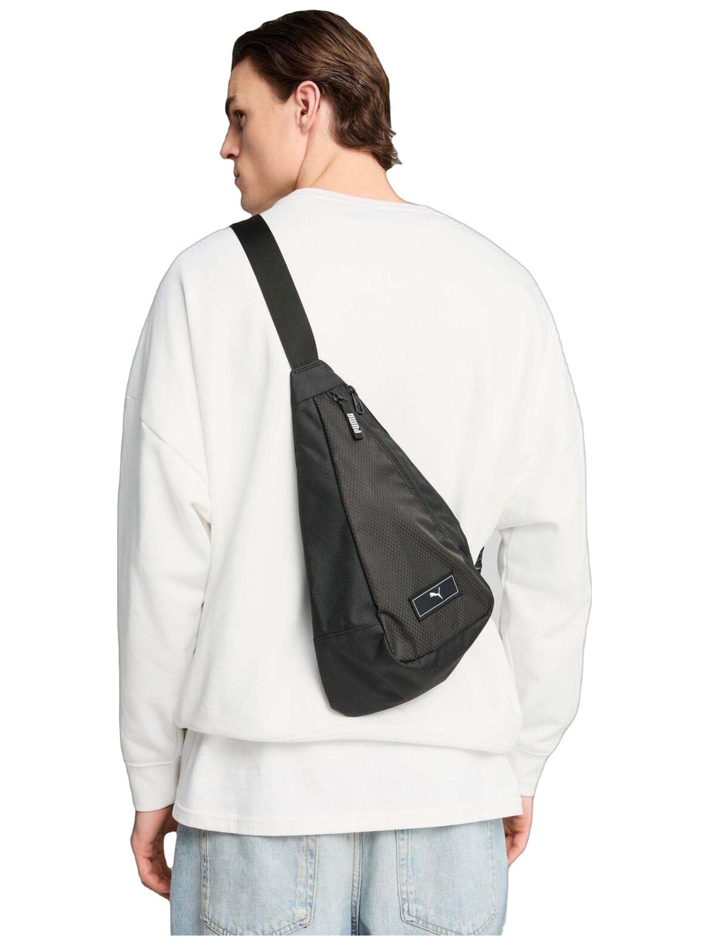 PUMA - Mochila 'Puma Deck Sling Bag' en negro: frente