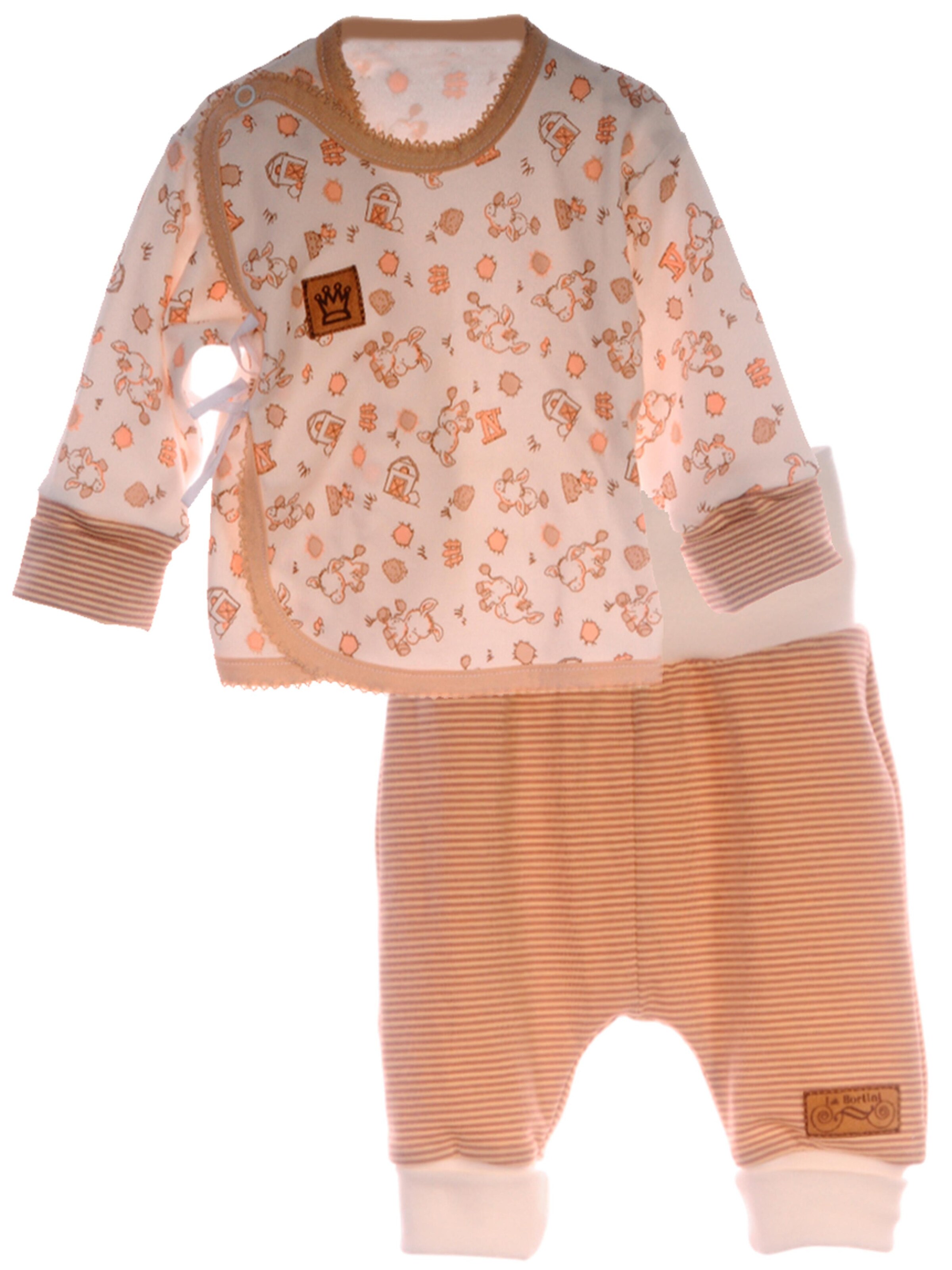 La Bortini Set in Beige: front
