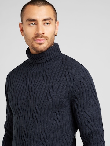 Matinique Pullover 'Roll' in Blau