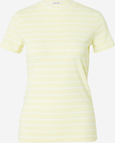 Maglietta ESPRIT di colore giallo chiaro / bianco naturale, Visualizzazione prodotti