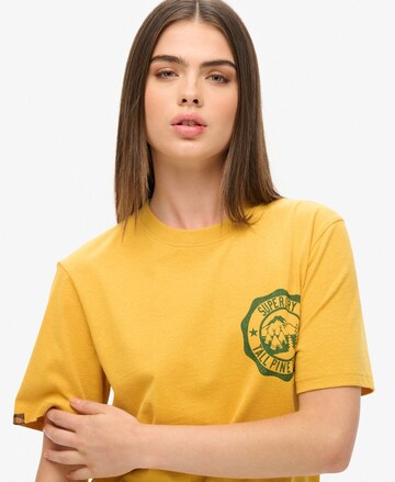T-shirt oversize Superdry en jaune