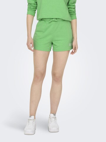 ONLY PLAY Loose fit Workout Pants in Green: front