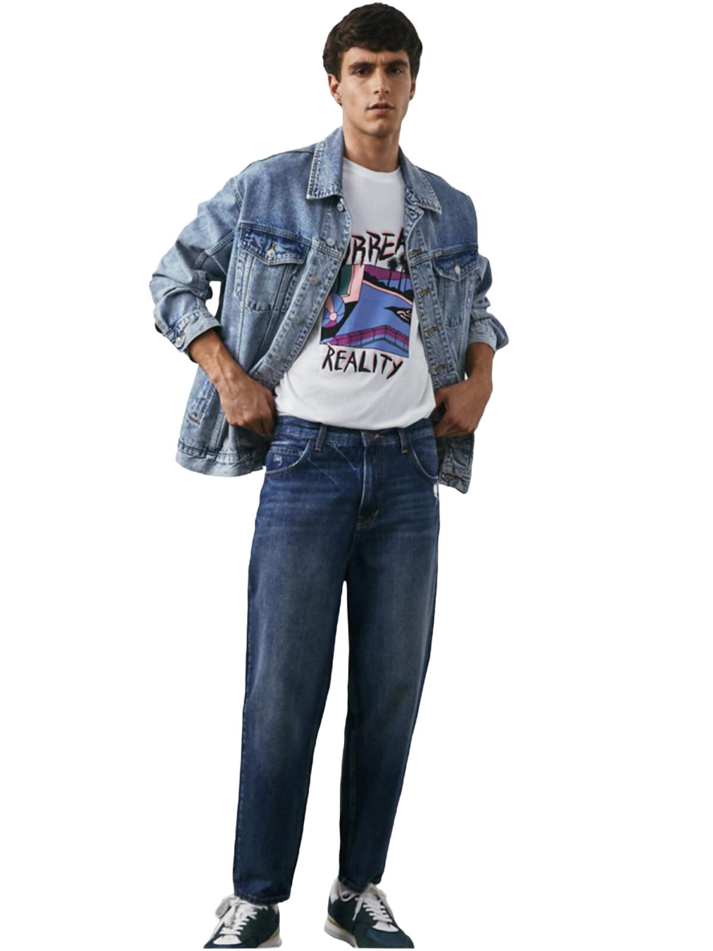 LTB Jeans - Loosefit Vaquero 'LTB Jeans Herren Julian Tapered Loose High Waist Jeanshose' en azul: frente
