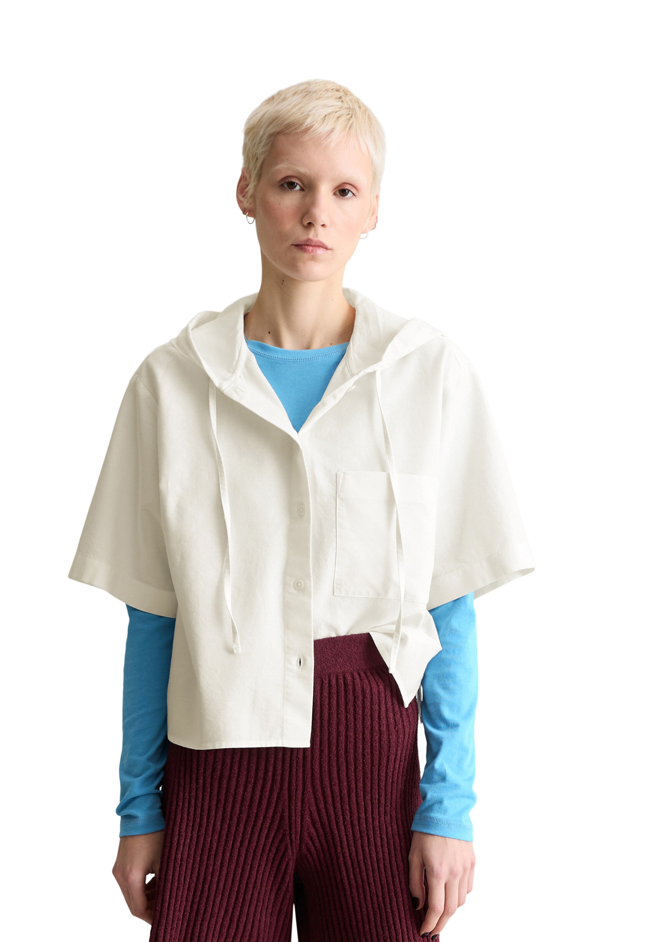 Marc O'Polo DENIM Bluse in Weiß: Vorderseite