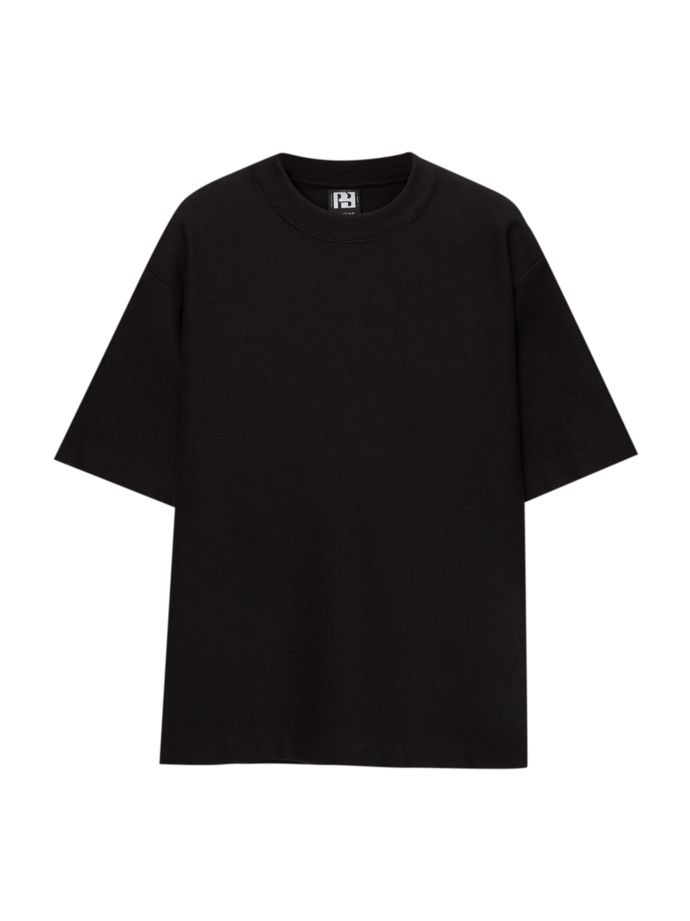 Pull&Bear Tričko - Čierna: predná strana