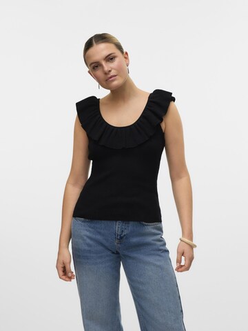 VERO MODA Knitted top 'VMSilje' in Black: front