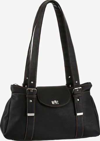 Alessandro Shoulder Bag in Black: front