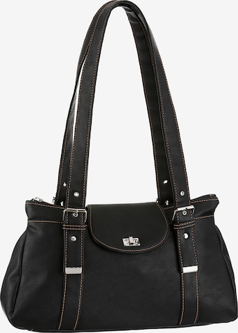 Alessandro Shoulder Bag in Black: front