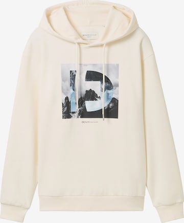 TOM TAILOR Hoodie in Beige: Vorderseite