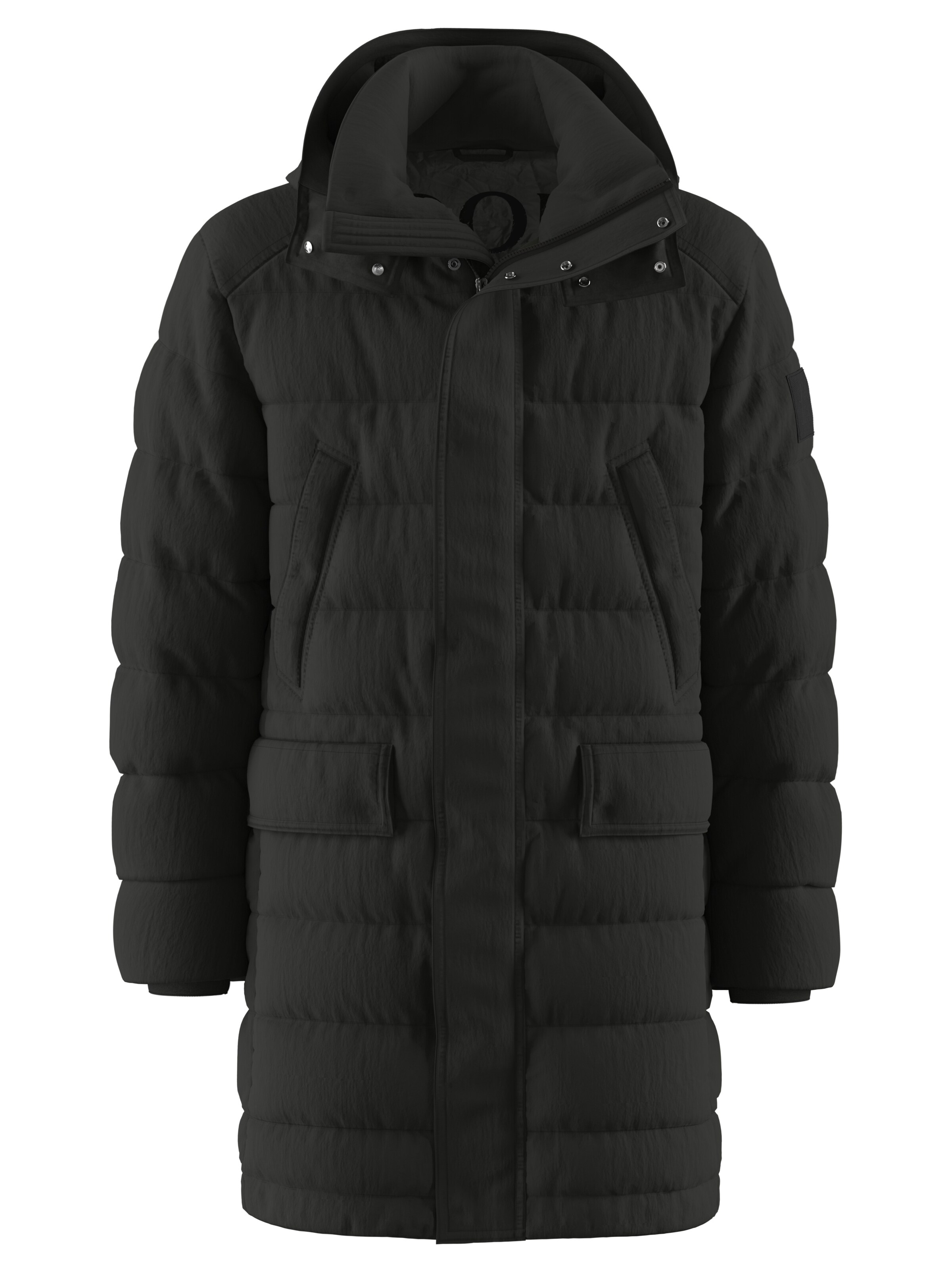 JOOP! Jeans Winter Jacket in Black: front