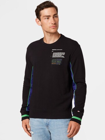 Champion Authentic Athletic Apparel Sweatshirt in Zwart: voorkant