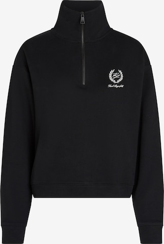 Karl LagerfeldSweater majica 'Hotel' - crna boja: prednji dio