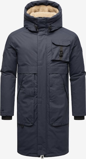 STONE HARBOUR Pitkä talvitakki 'Cyriaan XX' värissä marine, Tuotenäkymä