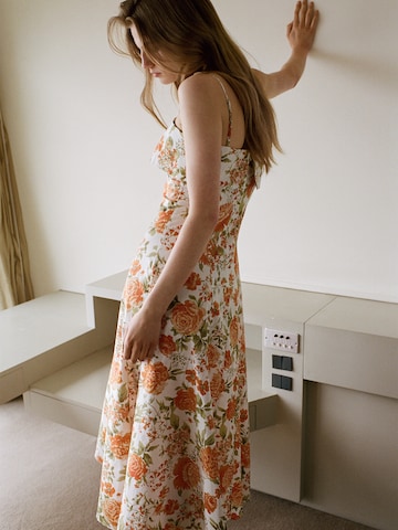 MANGO - Vestido de verano 'NICOLA' en naranja