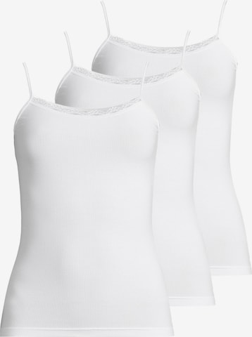 Nina von C. Unterhemd 'Body & Soul' in Weiß: Vorderseite