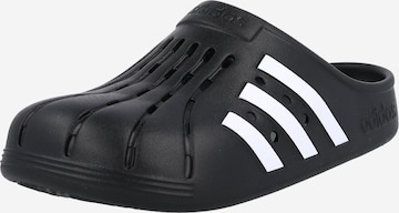 ADIDAS SPORTSWEAR - Sapato de praia/banho 'Adilette' em preto: frente