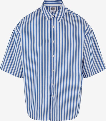Urban Classics Comfort fit Overhemd in Blauw: voorkant
