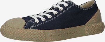 Baskets basses Asportuguesas en bleu : devant