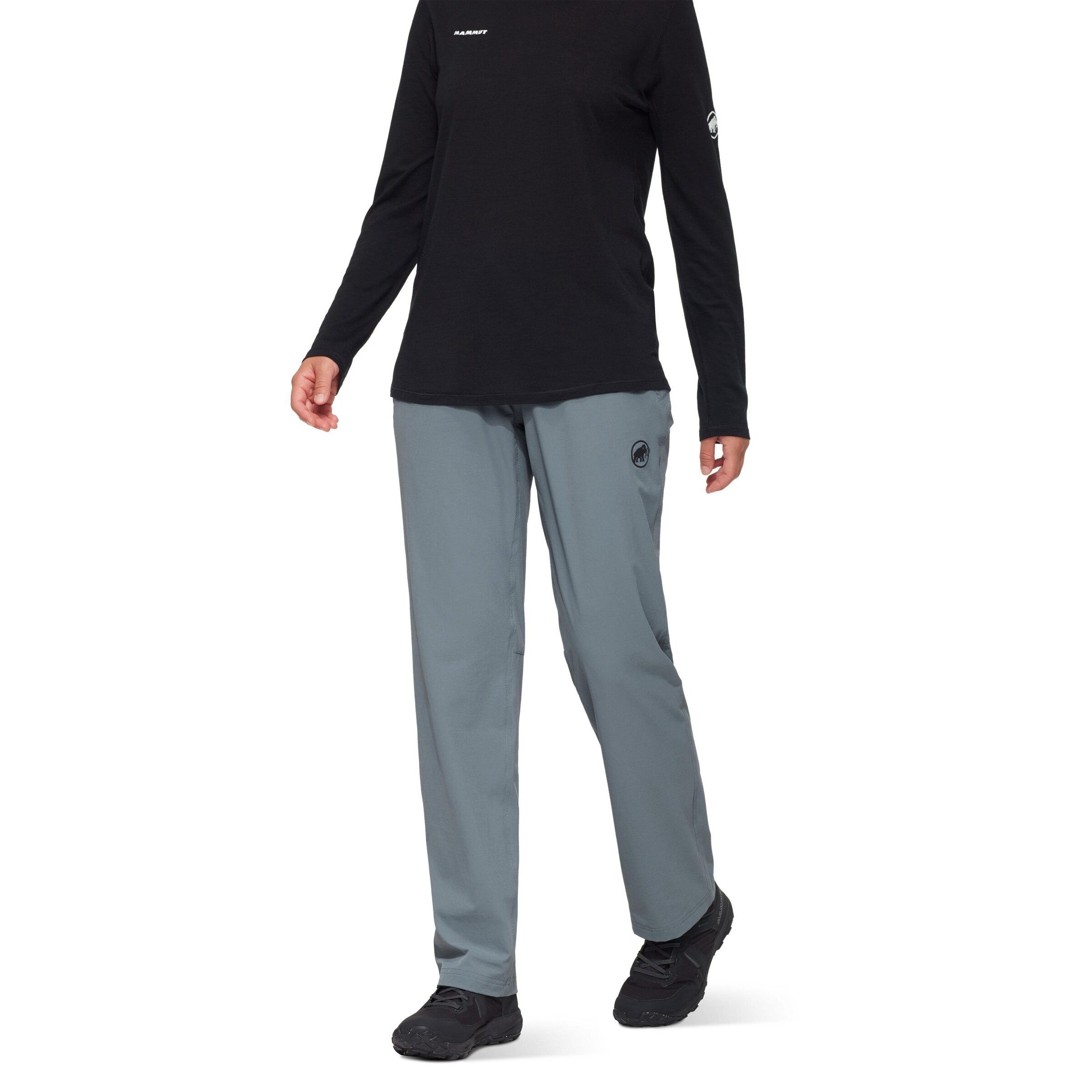 MAMMUT Regular Outdoor Pants 'Hiking V' in Blue: front