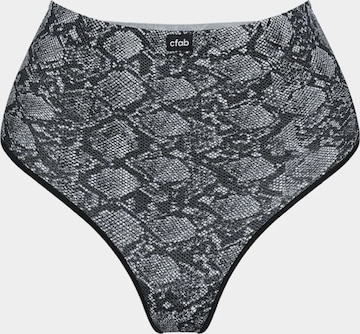 String 'Seamless High-Waist Tanga' di cfab (formerly creamy fabrics) in grigio: frontale