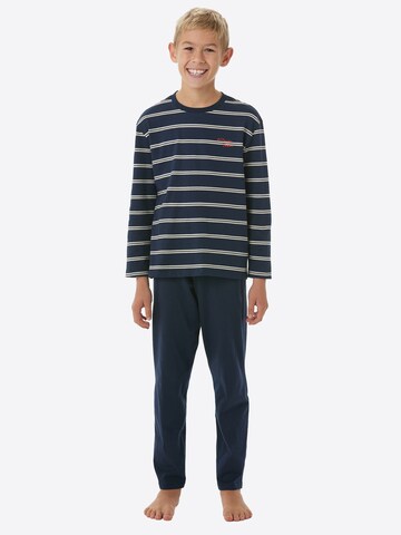 SCHIESSER Schlafanzug ' Nightwear ' in Blau: Vorderseite