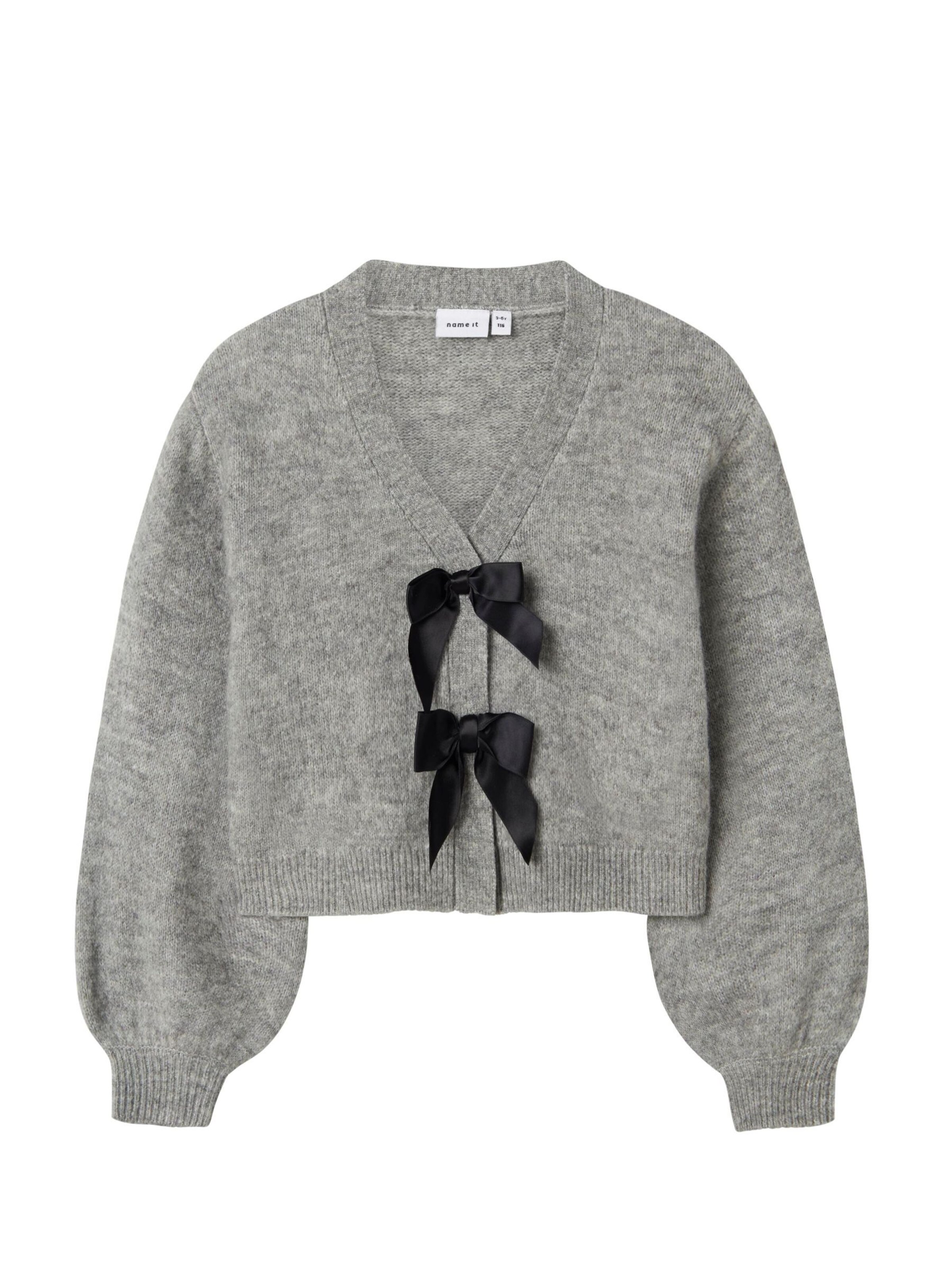 NAME IT Knit cardigan in Grey: front