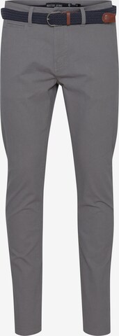 INDICODE JEANS Regular Chino Pants 'Figus' in Grey: front