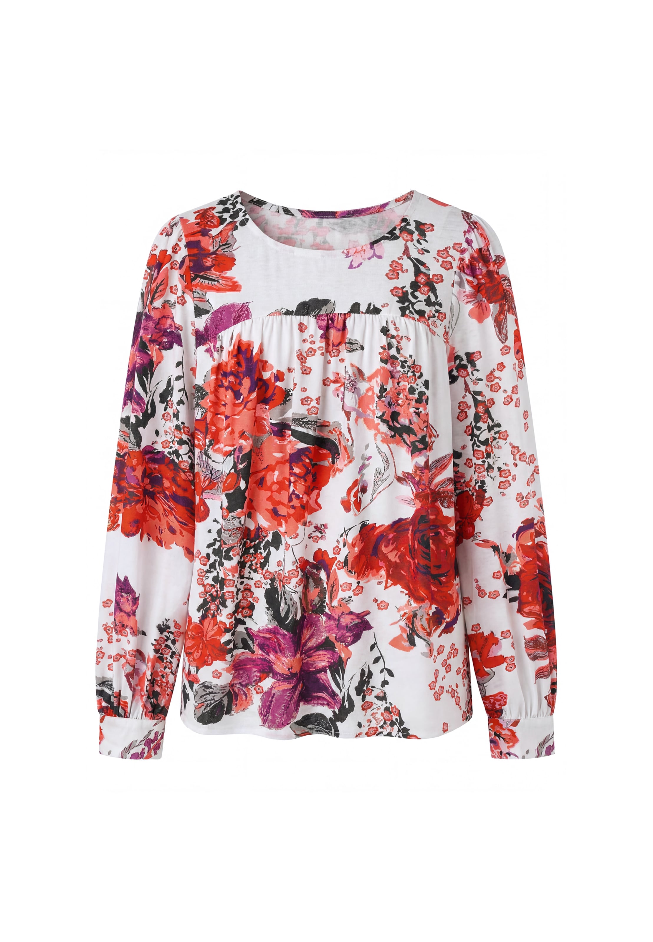 Usha Blouse in Rood: voorkant