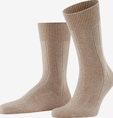 FALKE Socken 'Lhasa Rib' in Braun: Vorderseite