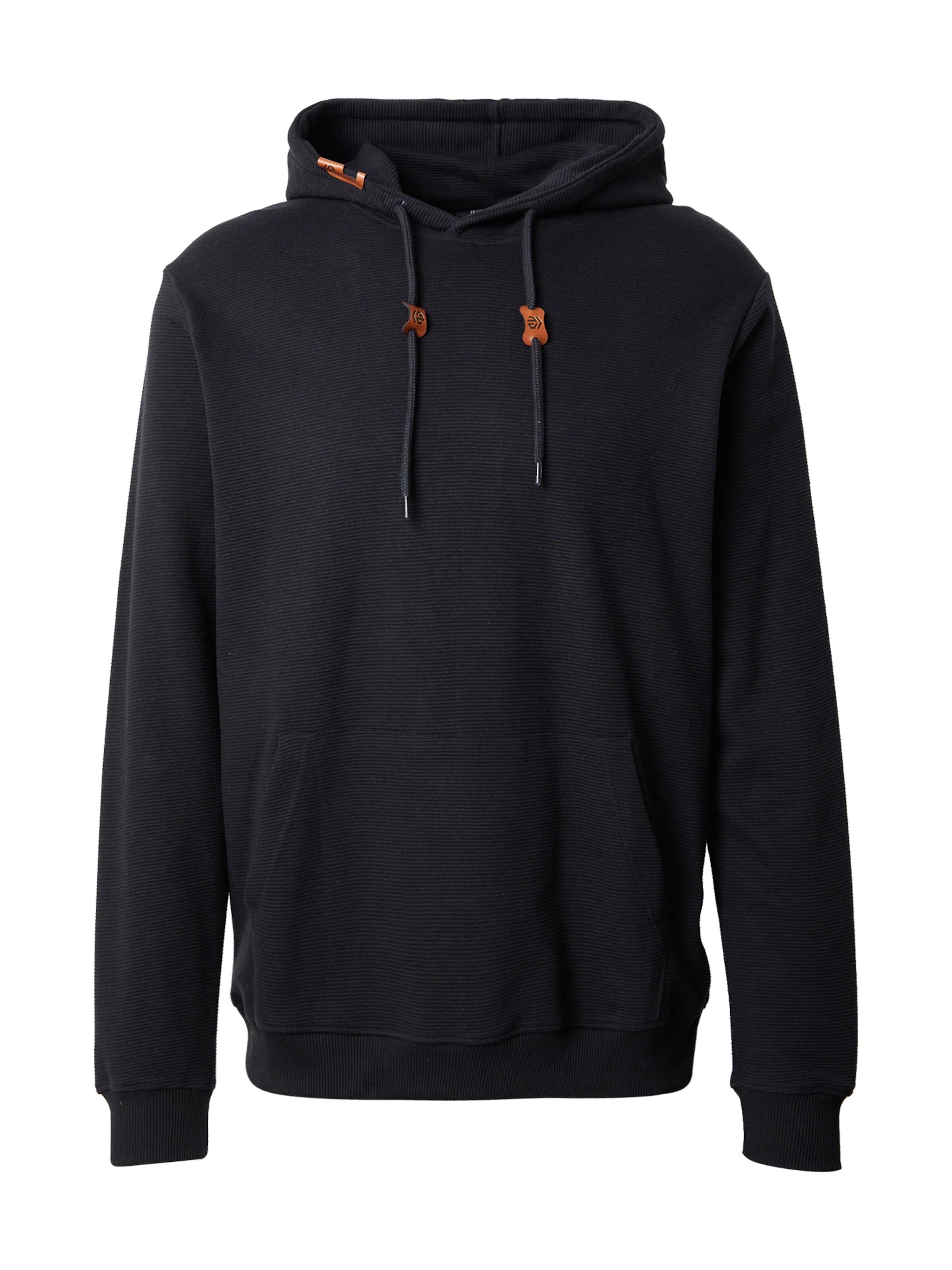 INDICODE JEANS Sweatshirt 'Salupe' in Schwarz: Vorderseite