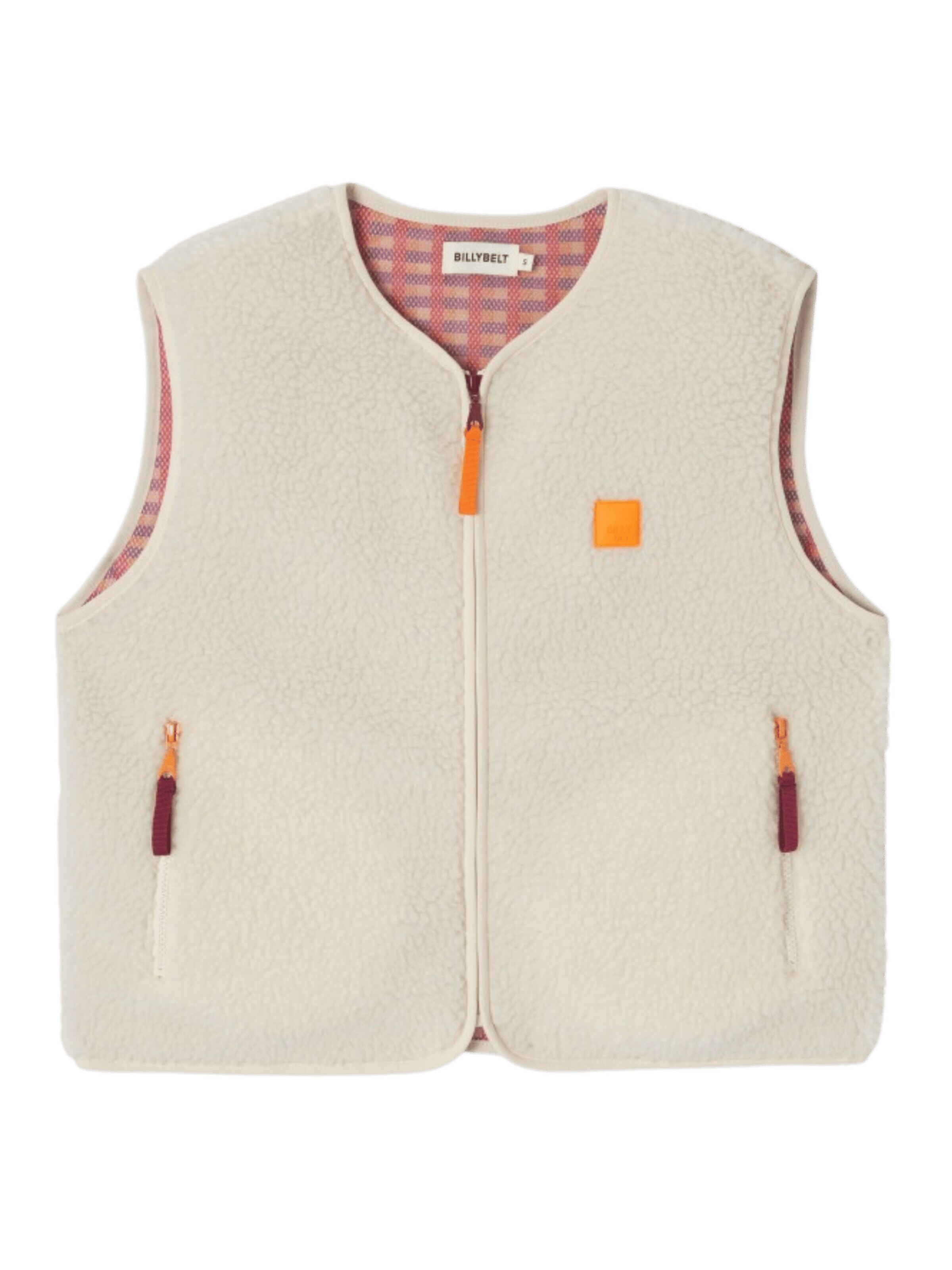 Billybelt Vest 'Sherpa Weste' in Beige: front
