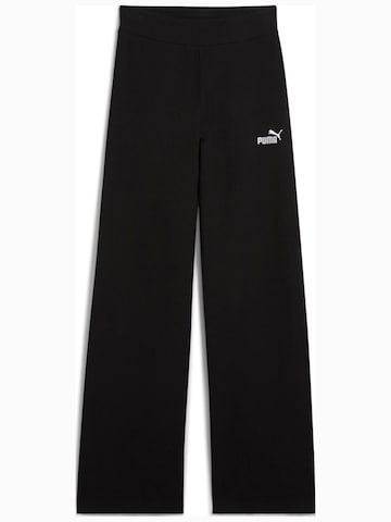 PUMA - regular Pantalón deportivo 'Puma Ess Small No. 1 Logo High-waist Straight' en negro