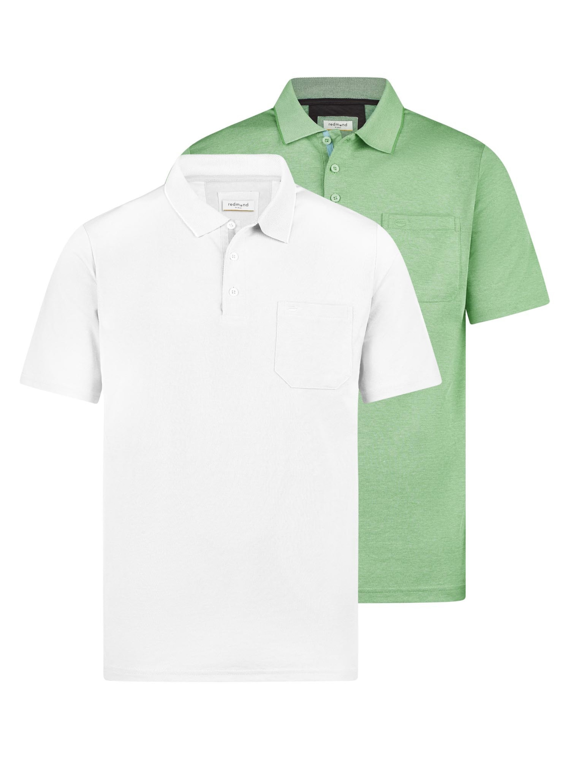 redmond Shirt 'Basic'‌‌ in Grün: Vorderseite