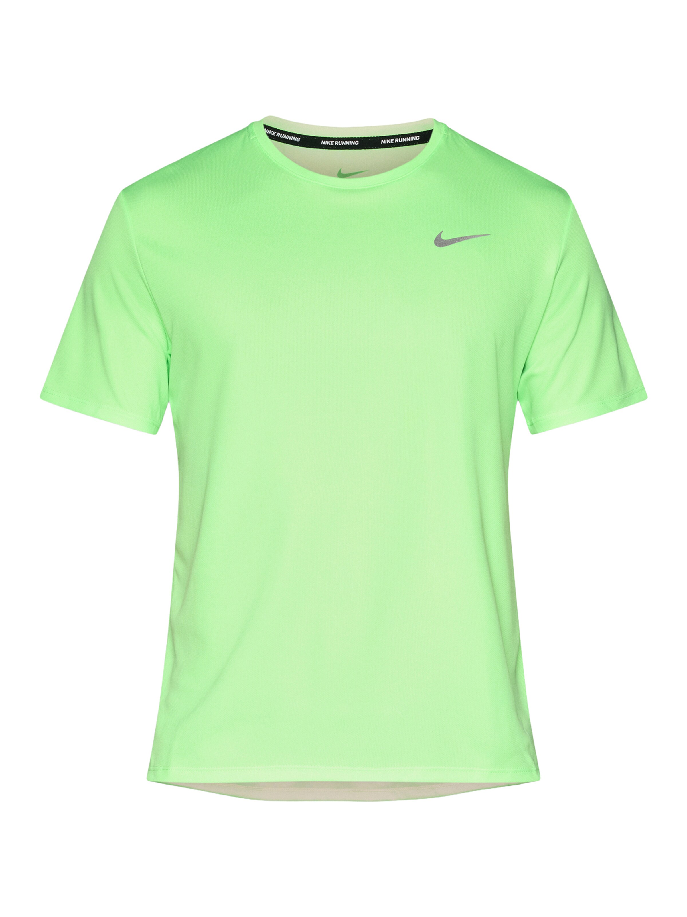 NIKE Функциональная футболка 'MILER' в Зеленый: спереди