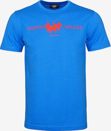 T-Shirt 'Basic' HARVEY MILLER en bleu : devant