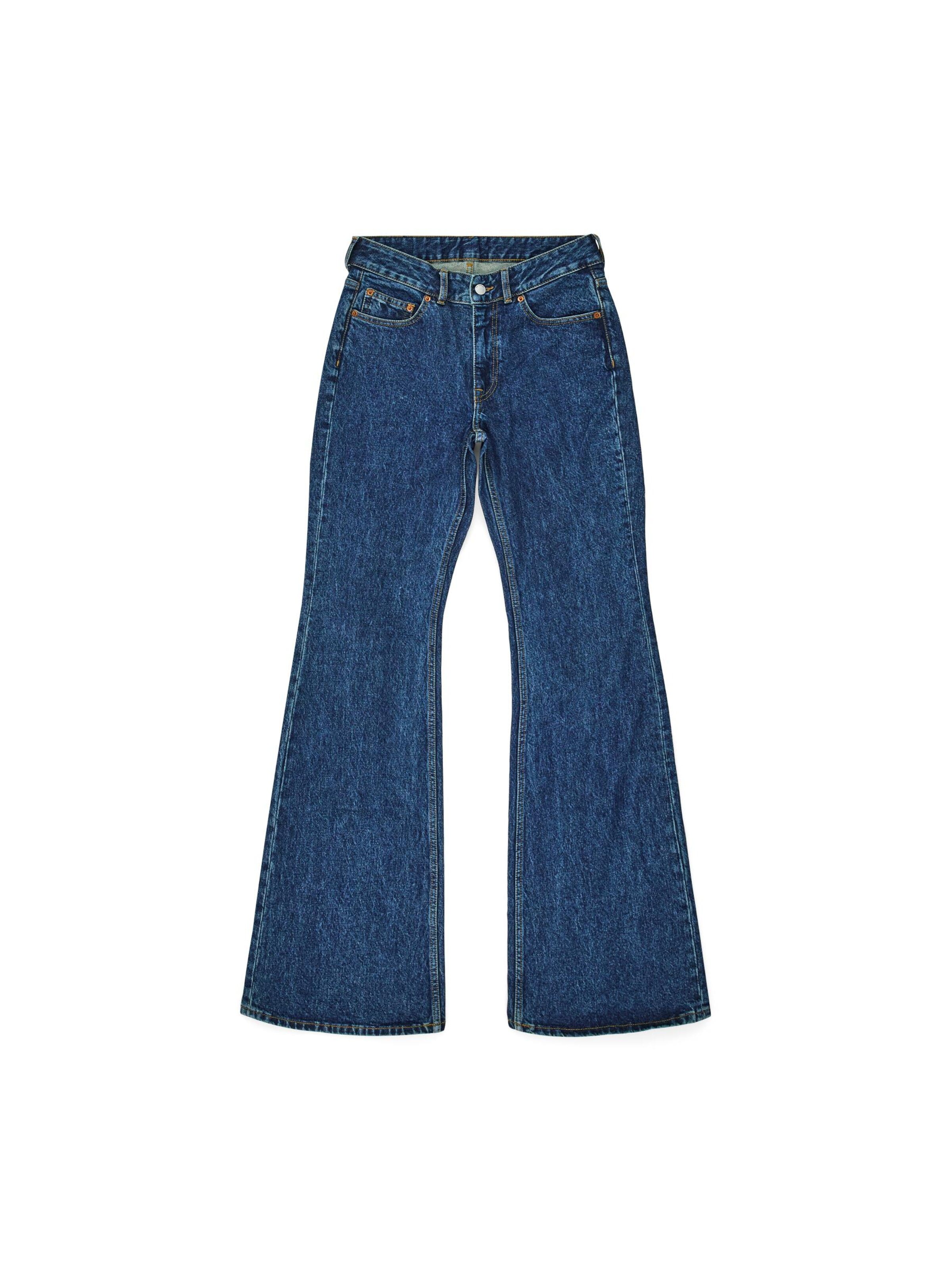 Dr. Denim Jeans 'Elba Mid Bootcut' in Blauw: voorkant