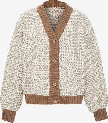 Jalene Knit Cardigan in Brown: front