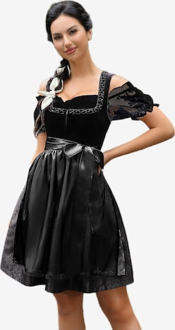 Yesfashion Dirndl in Black: front